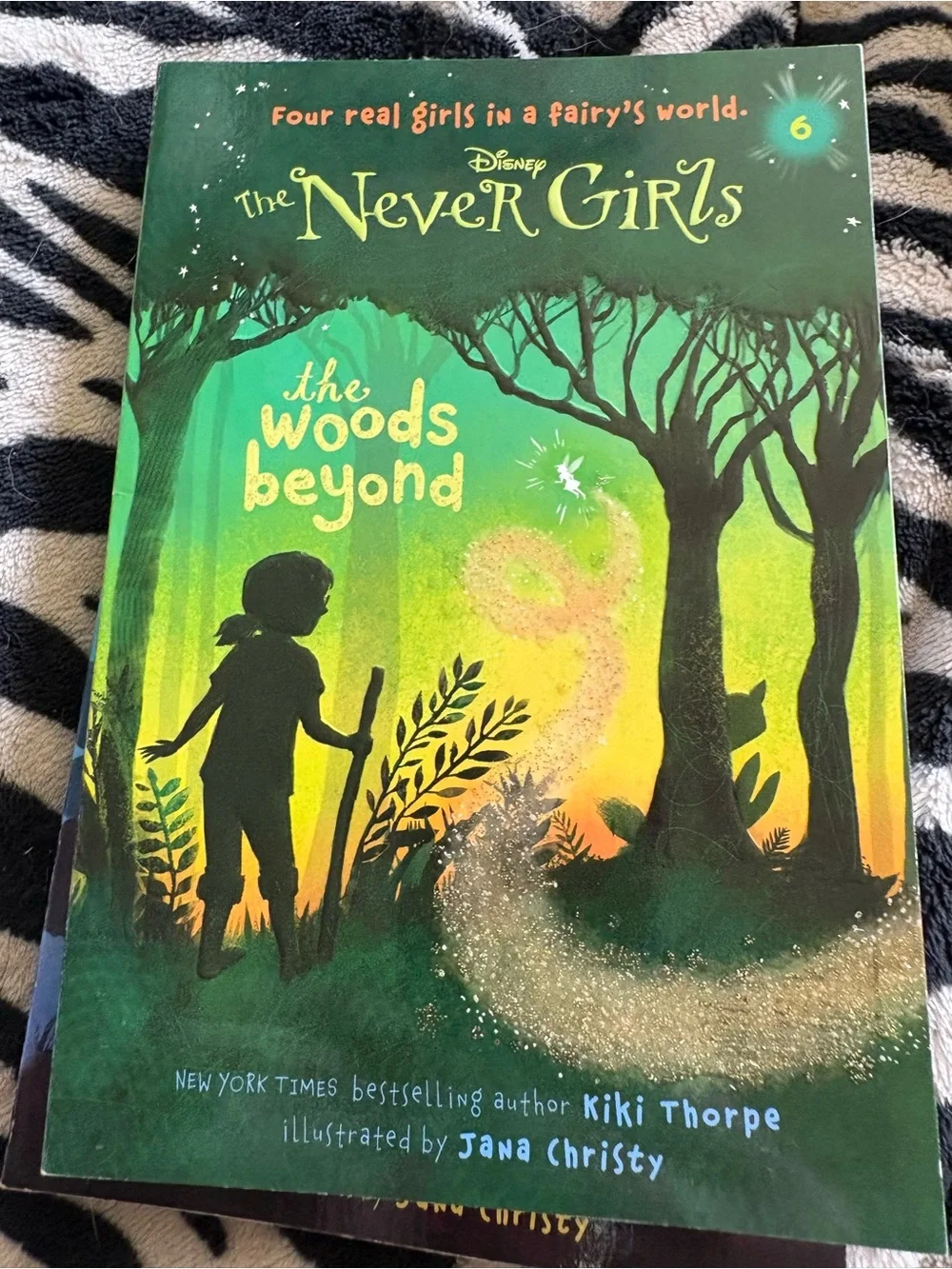 Disney The Never Girls paperback set - pink, teal, green, purple